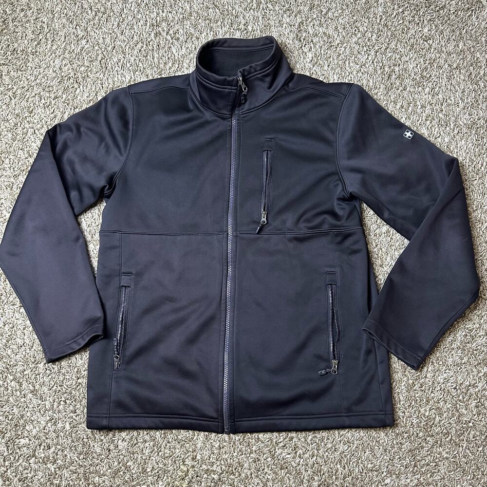 SwissTech Black Full Zip Up Jacket Small 34-36 Men